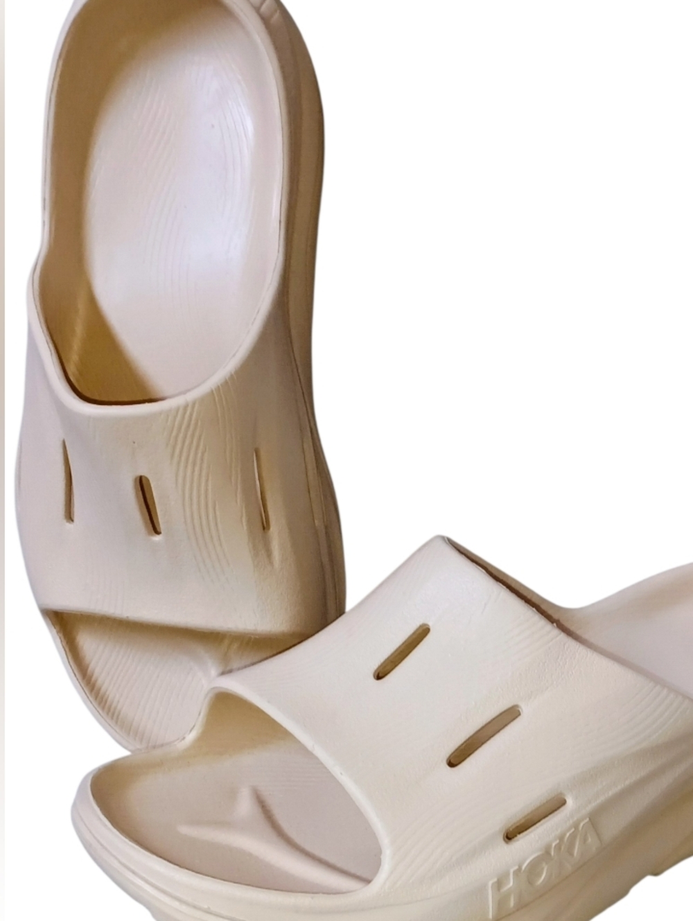 Hoka One One Ora Recovery Slide 3 Sandals Men's Size 8 Alabaster New!